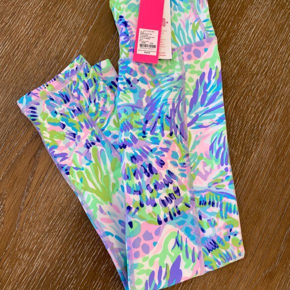 *SOLD!* NWT Lilly Pulitzer High Rise Leggings Weekender Leggings Crop Shell oF - Picture 8 of 12